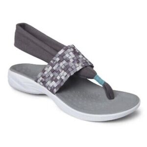 [US8]Vionic Serena Tia Thong Sandals with Woven Strap